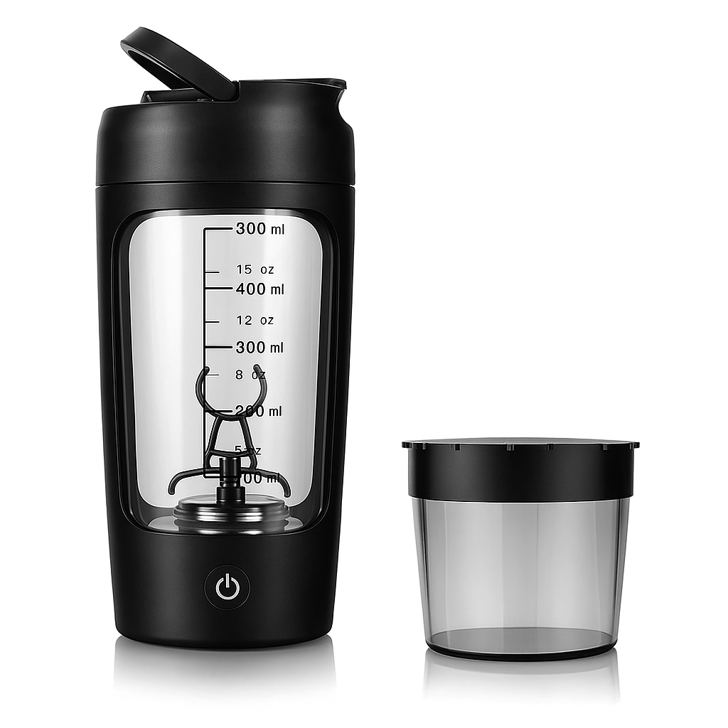Electric Protein Shaker Cup with Powder Storage